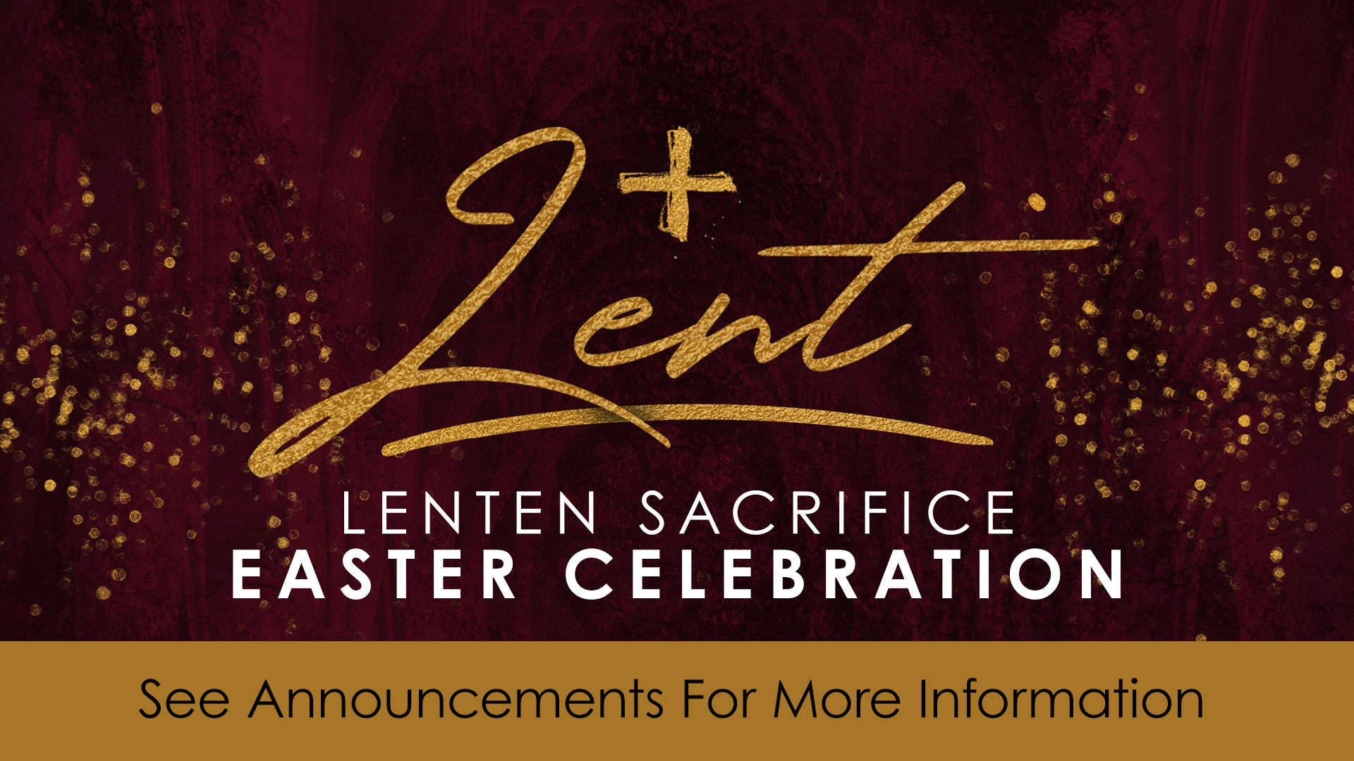 Lenten Sacrifice Easter Celebration ST. LUKE'S LUTHERAN CHURCH & SCHOOL